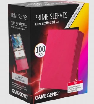 Gamegenic Prime Sleeves Red