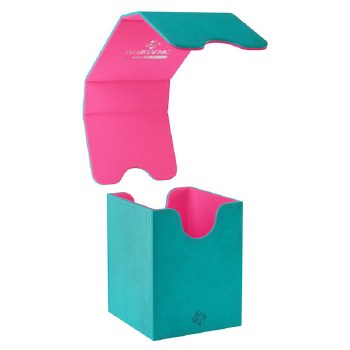 Gamegenic Squire 100+ Convertible Deck Box: Teal/Pink