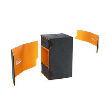 Gamegenic Watchtower 100+ XL Convertible Deck Box: Black/Orange