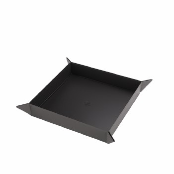 Gamegenic Magnetic Dice Tray: Square 269 x 269 mm - Gray/Black