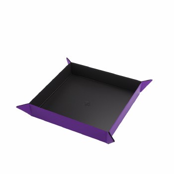 Gamegenic Magnetic Dice Tray: Square 269 x 269 mm - Purple/Black