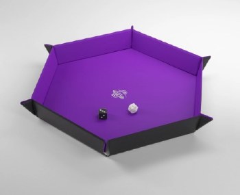 Gamegenic Dice Tray 271x271 Hexagon Purple