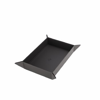 Gamegenic Magnetic Dice Tray: Regtangular 279 x 209 mm - Gray/Black