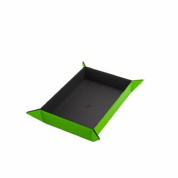 Gamegenic Magnetic Dice Tray: Regtangular 279 x 209 mm - Green/Black