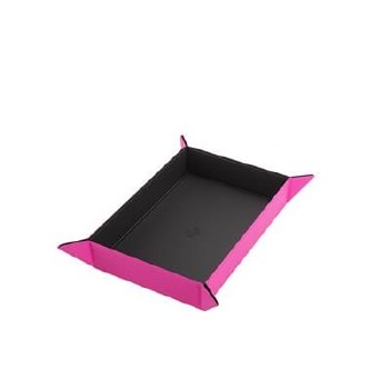 Gamegenic Magnetic Dice Tray: Rectangular 279 x 209 mm - Pink/Black
