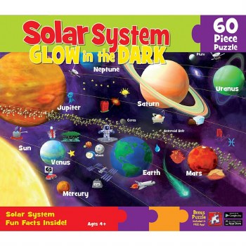 Glow-in-the-Dark Solar System Puzzle 60pc