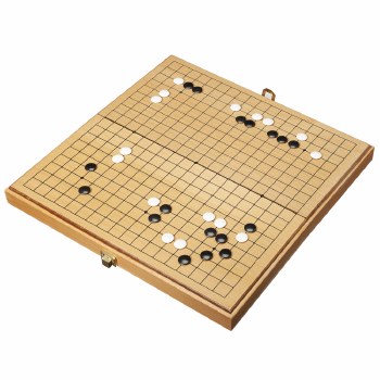 GO: Wood Set with Folding Board