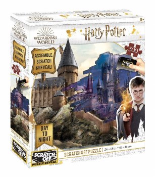 Scratch OFF Puzzle: Harry Potter Hogwarts - Day to Night