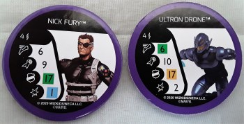 Heroclix Avebngers vs Masters of Evil Bystander Token Sargent Fury