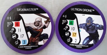 Heroclix Avebngers vs Masters of Evil Bystander Token Task Master