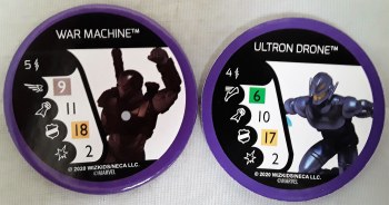 Heroclix Avebngers vs Masters of Evil Bystander Token War Machine