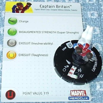 Heroclix Avengers 003 Captain Britain