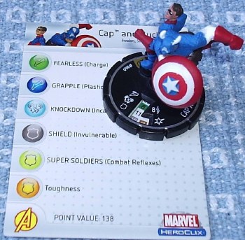Heroclix Avengers 060 Cap and Bucky