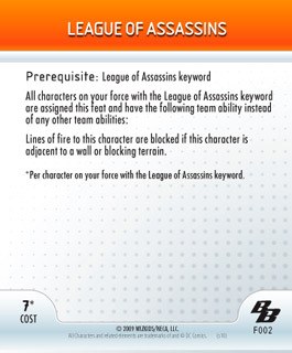 Heroclix Brave and the Bold F002 League of Assassins