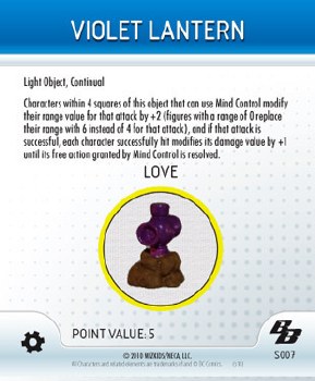 Heroclix Brave and the Bold S007 Violet Lantern