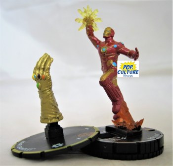 Heroclix Black Panther &amp; the Illuminati 070 Iron Man and s009 Infinity Gauntlet