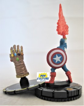 Heroclix Black Panther &amp; the Illuminati 071 Captain America and s010 Infinity Gauntlet