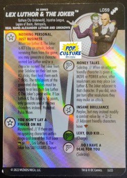 Heroclix Batman Team Up Legacy Card L059 Lex Luthor &amp; The Joker