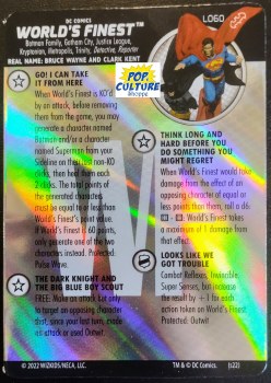 Heroclix Batman Team Up Legacy Card L060 World's Finest