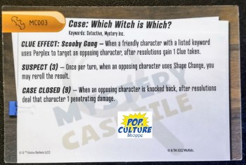 Heroclix Batman Team Up Mystery Card MC003 Which Witch is Which?