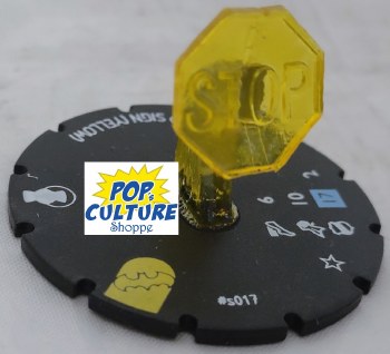 Heroclix Batman Team Up s017 Yellow Stop Sign