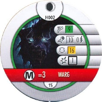 Heroclix Hobbit Unexpected Journey H002 Warg