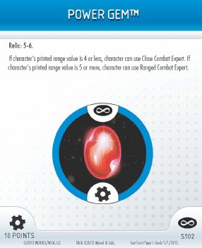 Heroclix Infinity Gauntlet S102 Power Gem