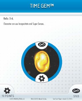 Heroclix Infinity Gauntlet S103 Time Gem