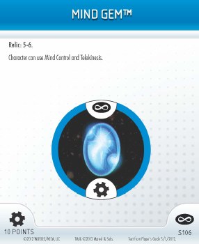 Heroclix Infinity Gauntlet S106 Mind Gem