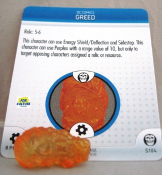 Heroclix Justice League Trinity War S104 Greed