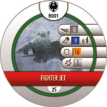 Heroclix Pacific Rim B001 Fighter Jet