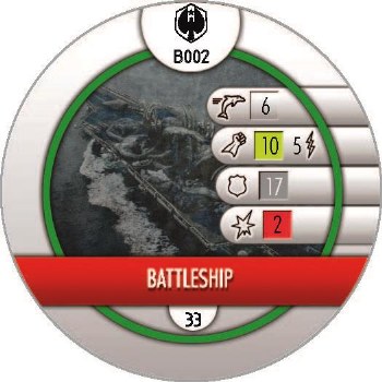 Heroclix Pacific Rim B002 Battleship