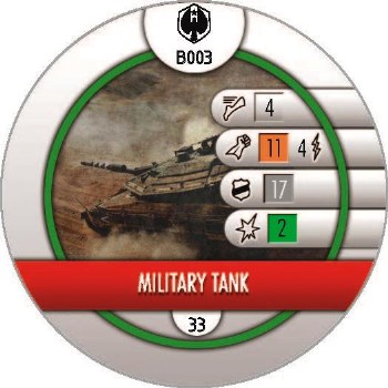 Heroclix Pacific Rim B003 Military Tank