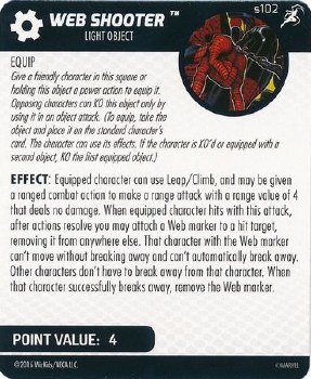 Heroclix Superior Foes of Spider-Man s102 Web Shooter