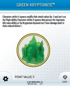Heroclix Superman S101 Green Kryptonite