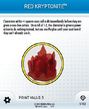 Heroclix Superman S102 Red Kryptonite