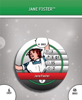 Heroclix Supernova B003 Jane Foster Bystander Token