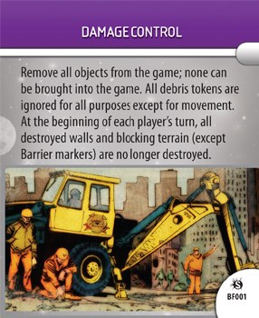 Heroclix Supernova BF001 Damage Control Battlefield Condition