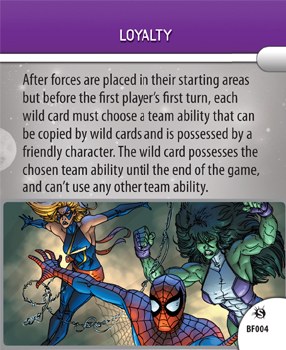 Heroclix Supernova BF004 Loyalty Battlefield Condition