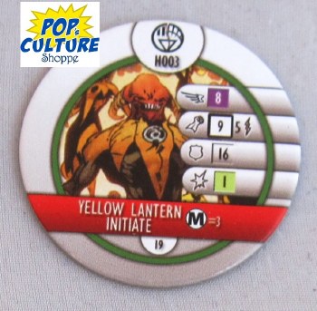 Heroclix War of Light H003 Yellow Lantern Initiate Horde Token
