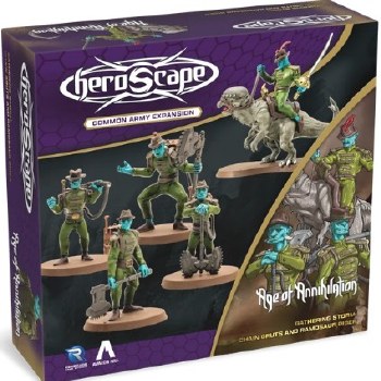 HeroScape - Gathering Storm: Chain Gruts &amp; Ramosaur Rider