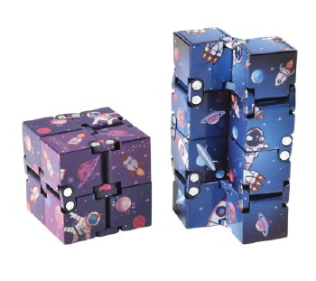 Outer Space Infinity Fidget Cube