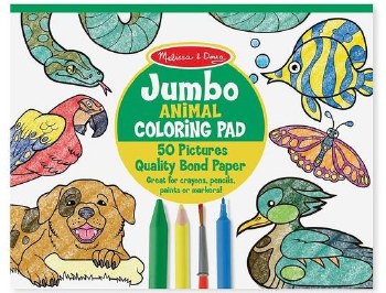 Jumbo Animal Coloring Pad
