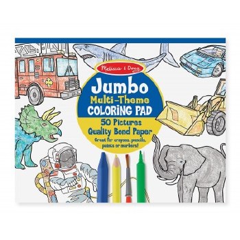 Jumbo Multi-Theme Coloring Pad