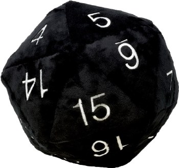 Jumbo Plush D-20 - Black