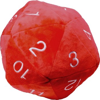 Jumbo Plush D20 - Red