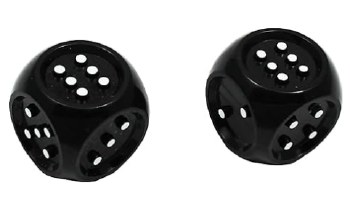 Jumbo Tactile Dice Bk/Wh