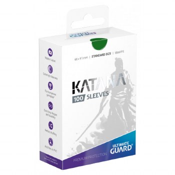 Katana Standard Sleeves: 100 Green
