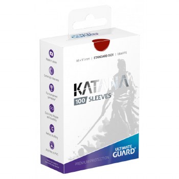 Katana Standard Sleeves: 100 Red