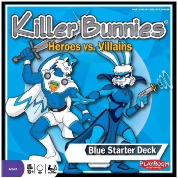 Killer Bunnies: Heroes vs. Villains Blue Starter Deck
